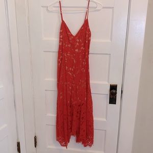 Lulu’s red midi dress